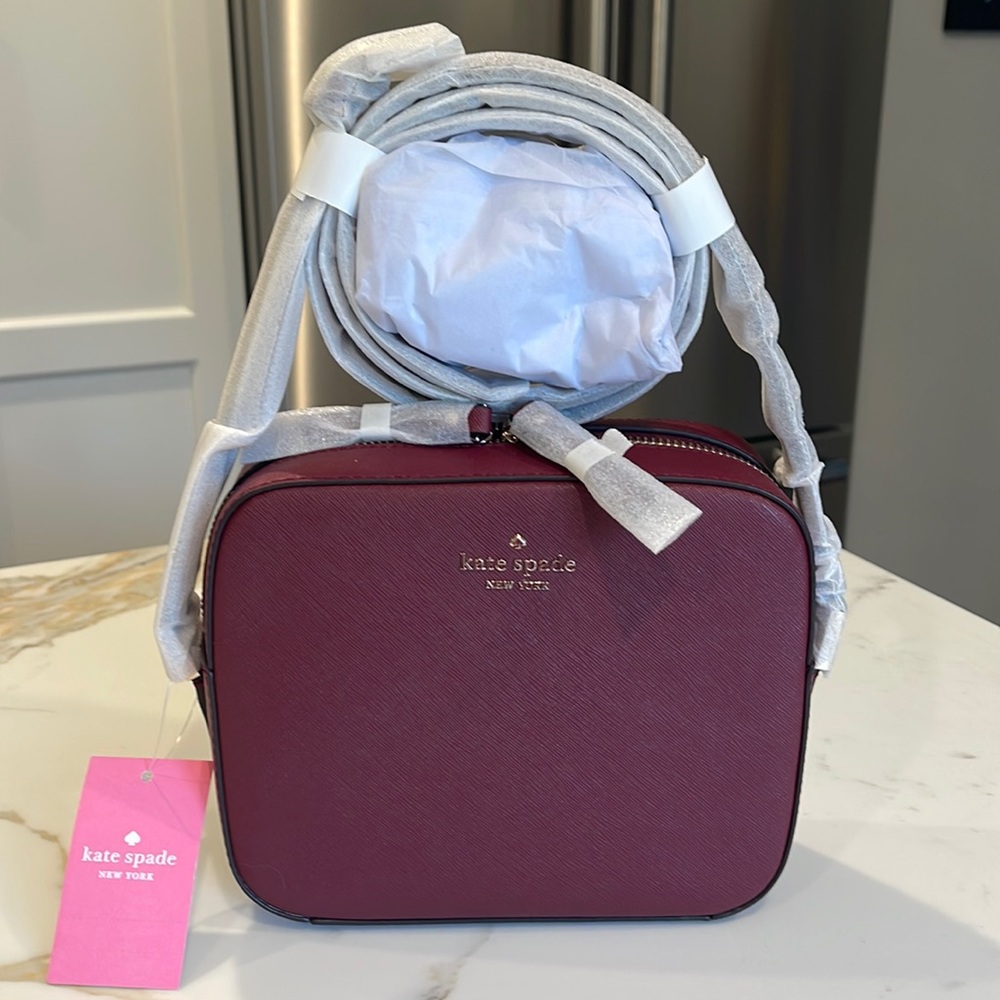 Kate Spade shoulder bag, brand new with tags, blackberry color